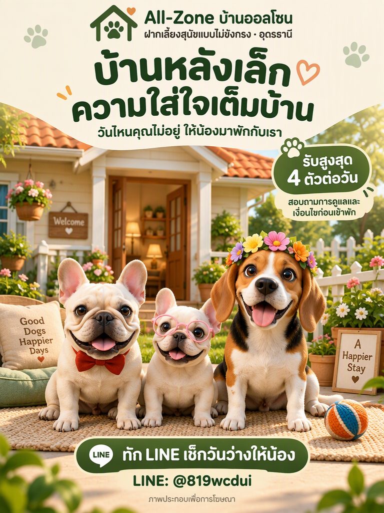 โปรโมทบ้านหลังเล็ก ความใส่ใจเต็มบ้าน — ทัก LINE เช็กวันว่าง